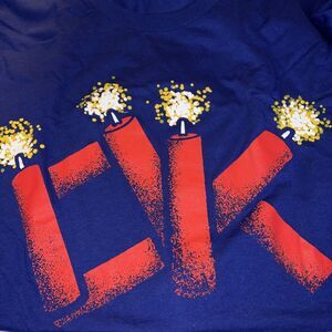 OK Purple Oklahoma Firework Shirt of the Month Red OK fire cracker Size XL Mens